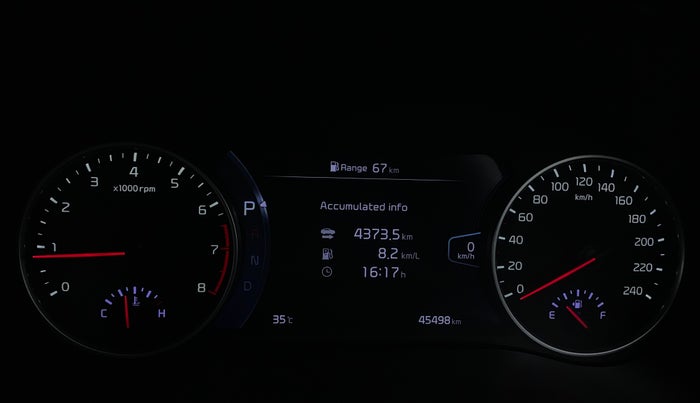 2019 KIA SELTOS GTX PLUS DCT 1.4 PETROL, Petrol, Automatic, 45,495 km, Odometer Image