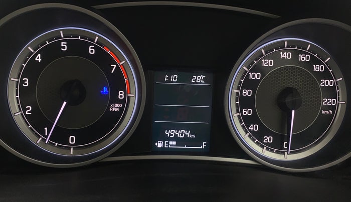 2020 Maruti Dzire ZXI, Petrol, Manual, 49,400 km, Odometer Image