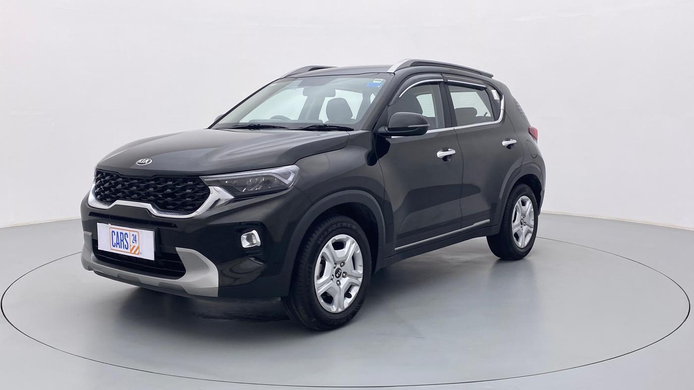2021 KIA SONET HTX 1.0 IMT, Petrol, Manual, 11,519 km, Left Front Diagonal