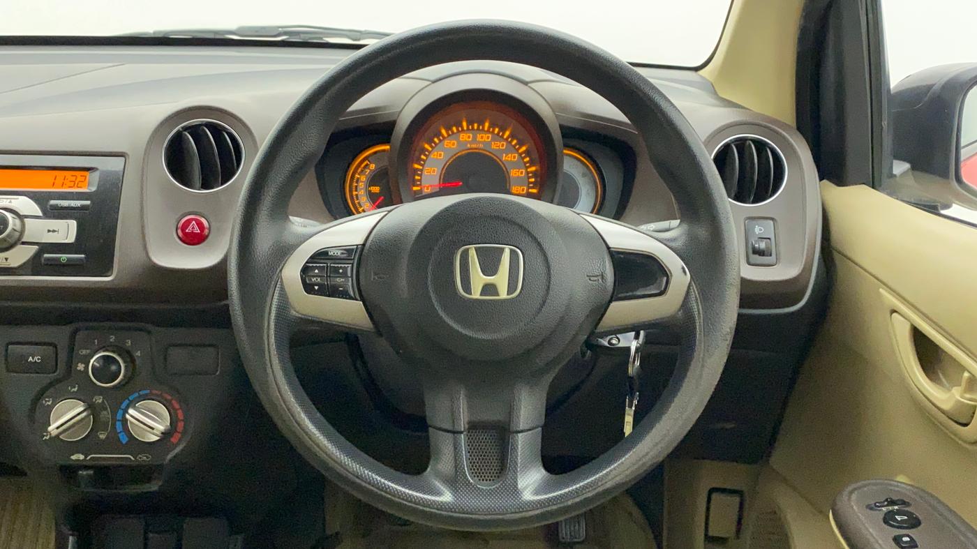 2013 Honda Brio S MT, Petrol, Manual, 51,882 km, Steering Wheel Close Up