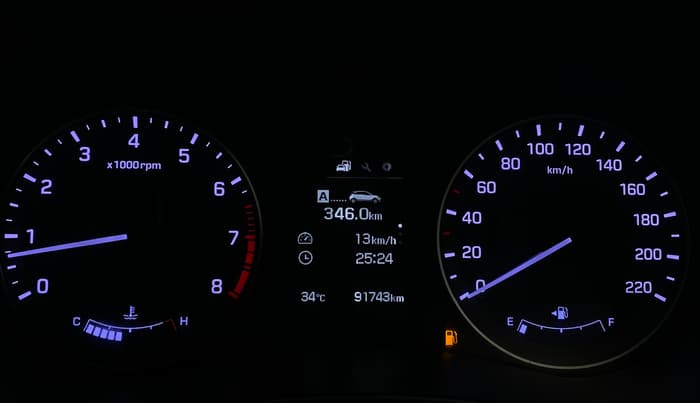 2017 Hyundai Elite i20 ASTA 1.2 (O), Petrol, Manual, 91,738 km, Odometer Image
