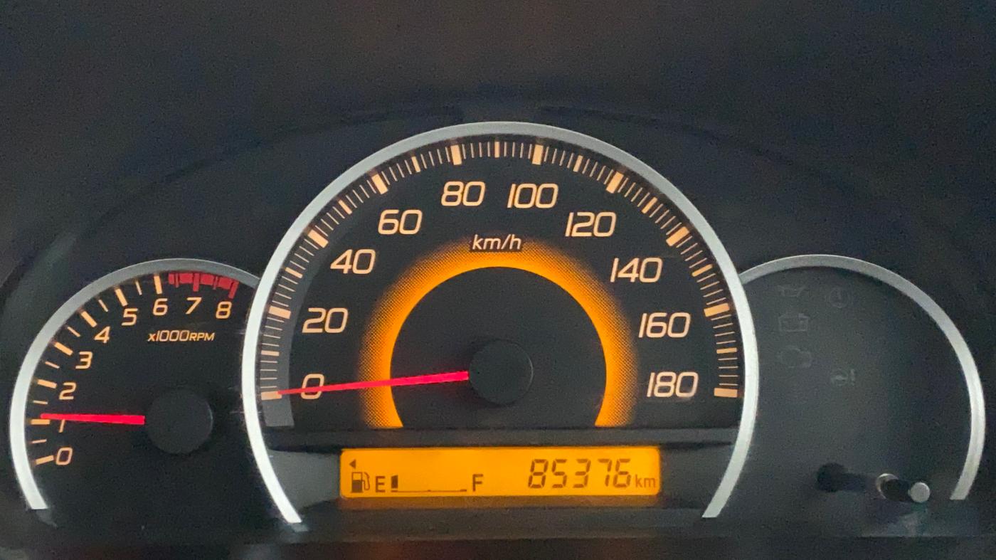 2013 Maruti Wagon R 1.0 VXI, Petrol, Manual, 85,375 km, Odometer Image