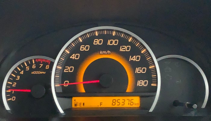 2013 Maruti Wagon R 1.0 VXI, Petrol, Manual, 85,375 km, Odometer Image