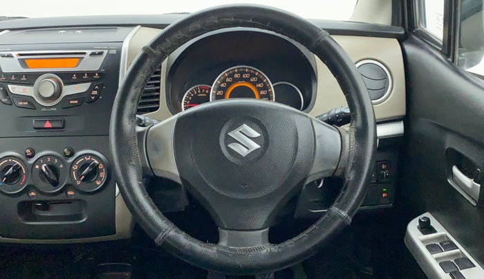 2013 Maruti Wagon R 1.0 VXI, Petrol, Manual, 85,375 km, Steering Wheel Close Up