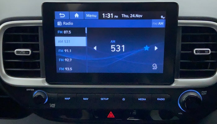 2021 Hyundai VENUE 1.0 TURBO GDI SX+ AT, Petrol, Automatic, 8,137 km, Infotainment System