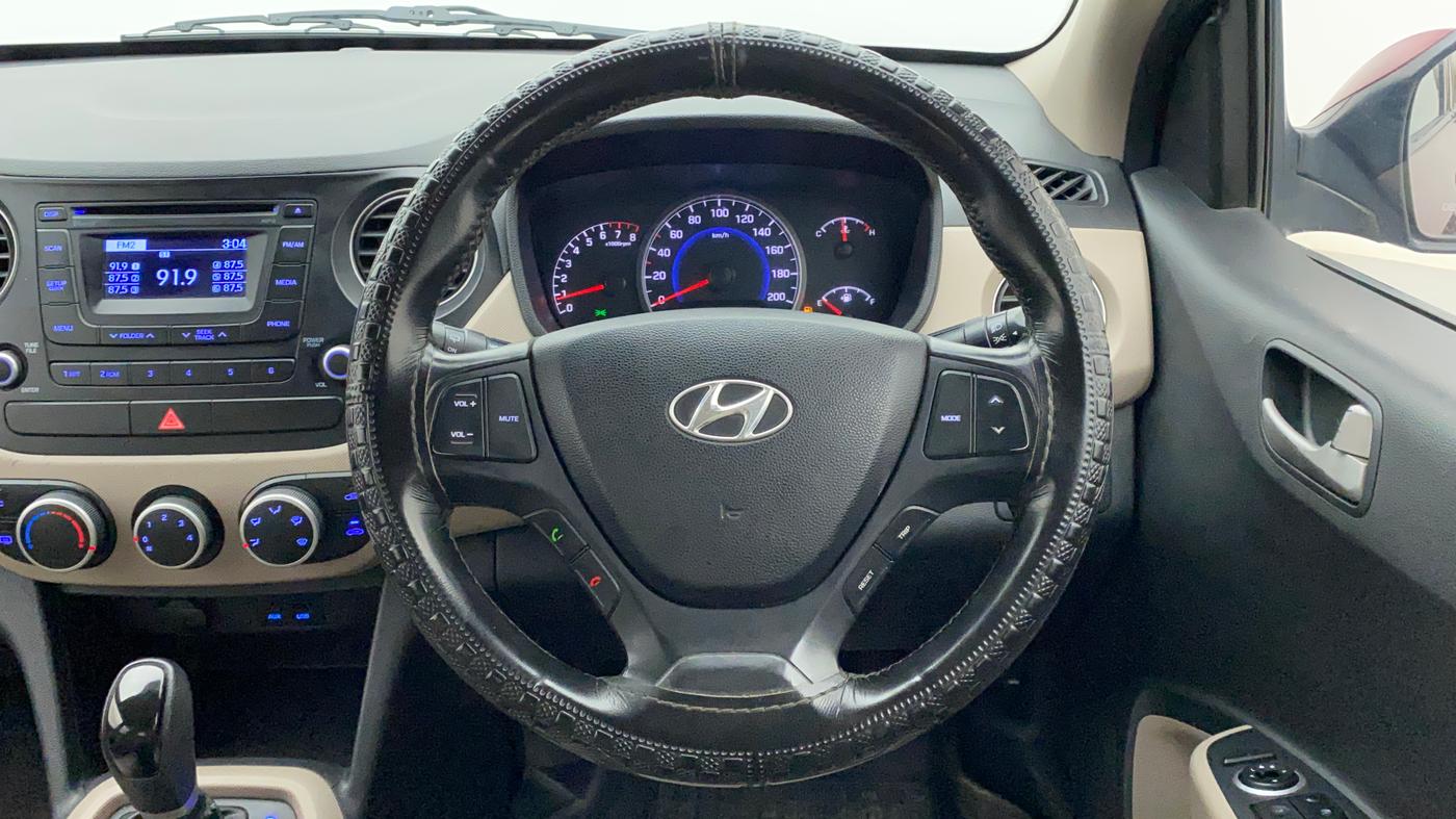 2014 Hyundai Grand i10 ASTA AT 1.2 KAPPA VTVT, Petrol, Automatic, 52,129 km, Steering Wheel Close Up