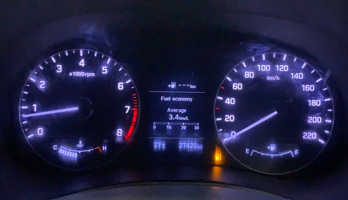 2018 Hyundai Creta SX (O) 1.6 PETROL, Petrol, Manual, 27,420 km, Odometer Image