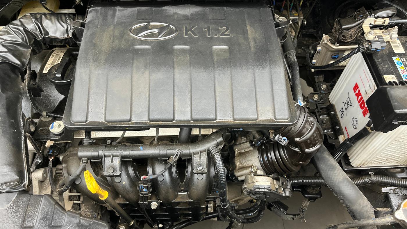 2024 Hyundai EXTER SX (O) Connect 1.2 MT Knight Edition Dual Tone, Petrol, Manual, 12,714 km, Engine View