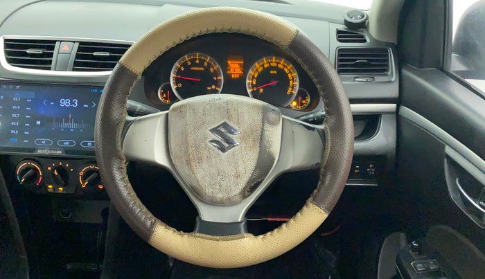 2013 Maruti Swift VXI, Petrol, Manual, 85,750 km, Steering Wheel Close Up