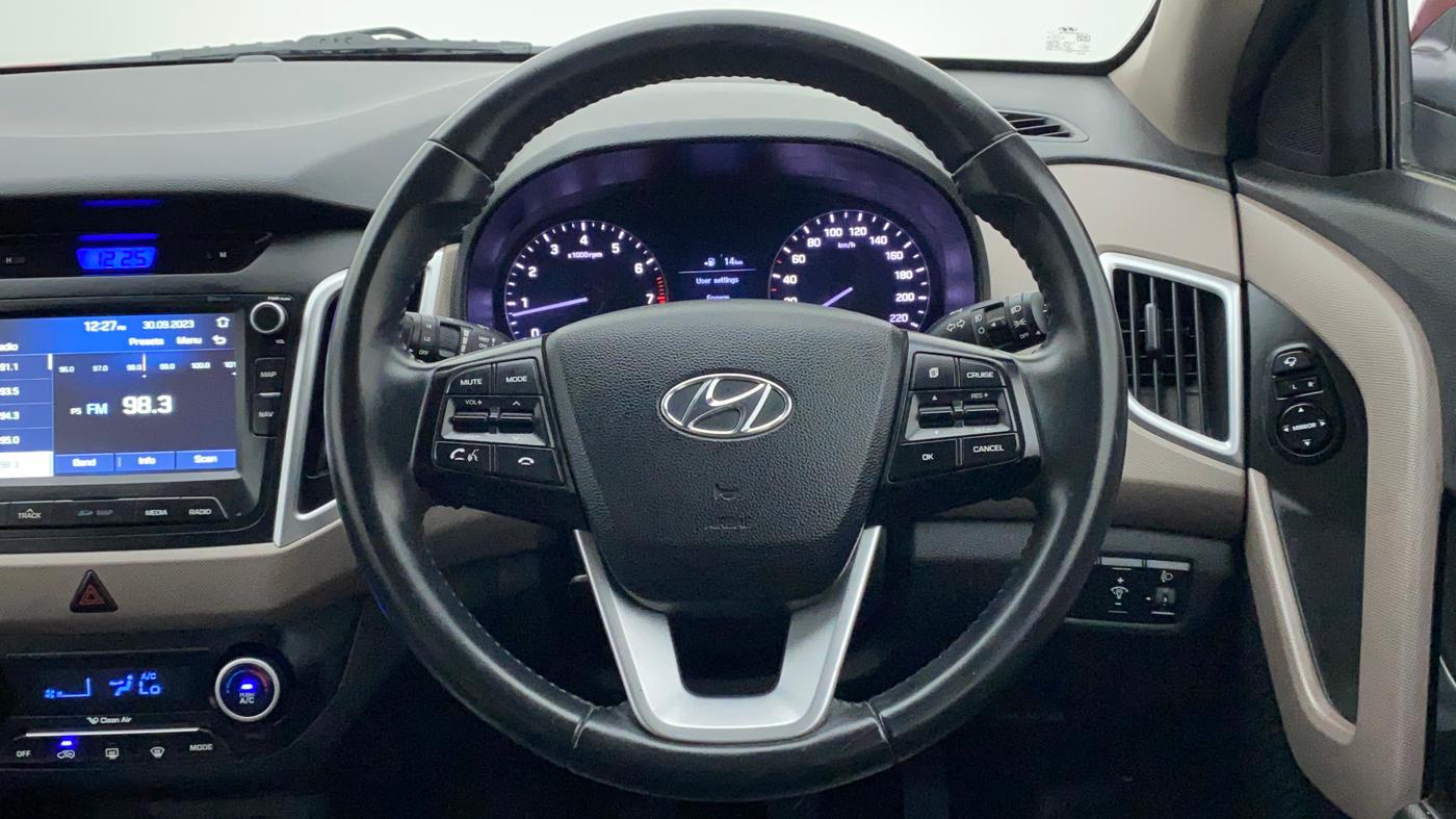 2018 Hyundai Creta SX (O) 1.6 PETROL, Petrol, Manual, 23,591 km, Steering Wheel Close Up