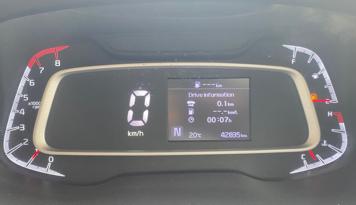 2020 KIA SONET HTX 1.0 IMT, Petrol, Manual, 42,801 km, Odometer Image