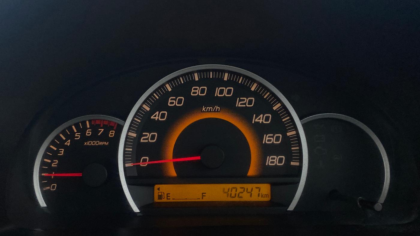 2013 Maruti Wagon R 1.0 VXI, Petrol, Manual, 40,451 km, Odometer Image