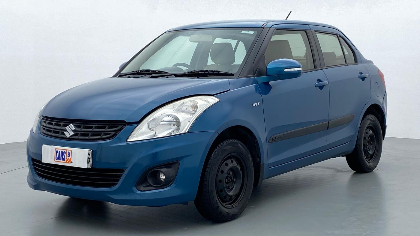 2013 Maruti Swift Dzire VXI 1.2 BS IV, Petrol, Manual, 1,05,555 km, Left Front Diagonal (45- Degree) View