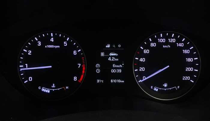 2016 Hyundai Elite i20 ASTA 1.2 (O), Petrol, Manual, 61,013 km, Odometer Image