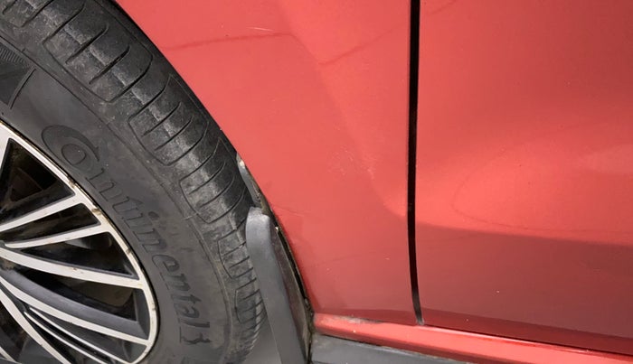 2019 Volkswagen Vento HIGHLINE DIESEL 1.5, Diesel, Manual, 1,17,683 km, Left fender - Slightly dented