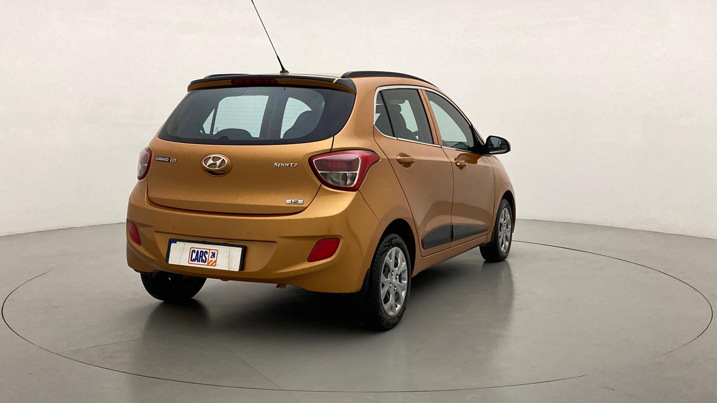 2016 Hyundai Grand i10 SPORTZ 1.2 KAPPA VTVT, Petrol, Manual, 97,837 km, Right Back Diagonal