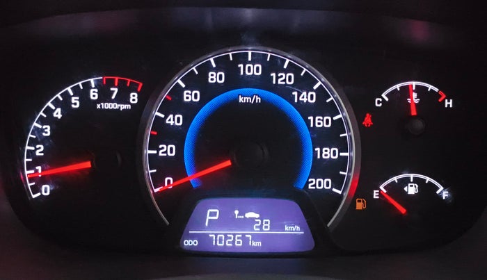 2014 Hyundai Grand i10 ASTA AT 1.2 KAPPA VTVT, Petrol, Automatic, 70,217 km, Odometer Image