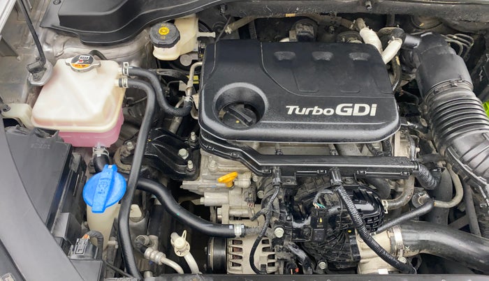 2021 KIA SONET HTX 1.0 DCT, Petrol, Automatic, 24,655 km, Engine View - Right