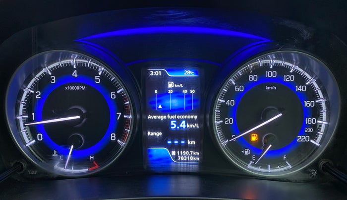 2018 Maruti Baleno ZETA 1.2 K12, Petrol, Manual, 78,389 km, Odometer Image