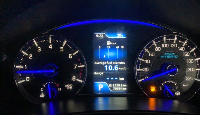 2018 Maruti Ciaz DELTA AT 1.5 SHVS PETROL, Petrol, Automatic, 70,570 km, Odometer Image