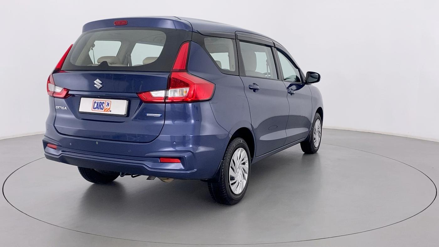 2020 Maruti Ertiga VXI SHVS, Petrol, Manual, 7,759 km, Right Back Diagonal