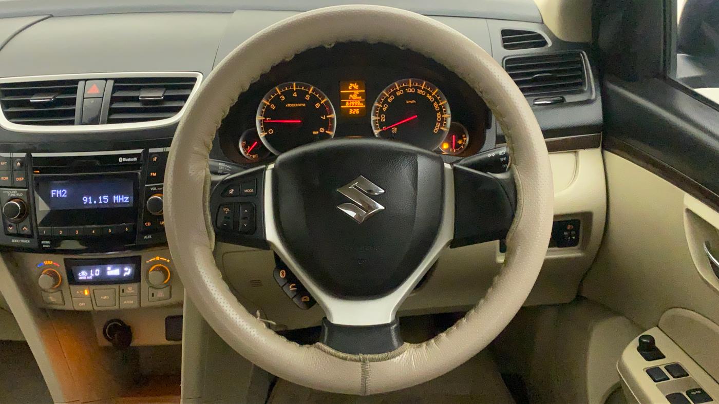 2015 Maruti Swift Dzire ZXI, Petrol, Manual, 63,998 km, Steering Wheel Close Up