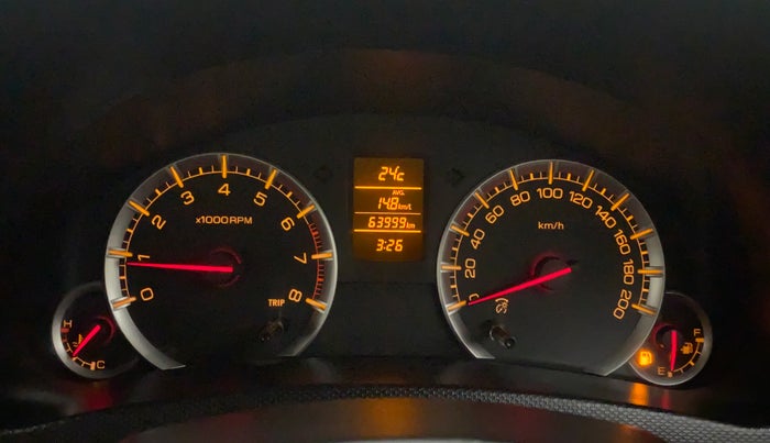 2015 Maruti Swift Dzire ZXI, Petrol, Manual, 63,998 km, Odometer Image