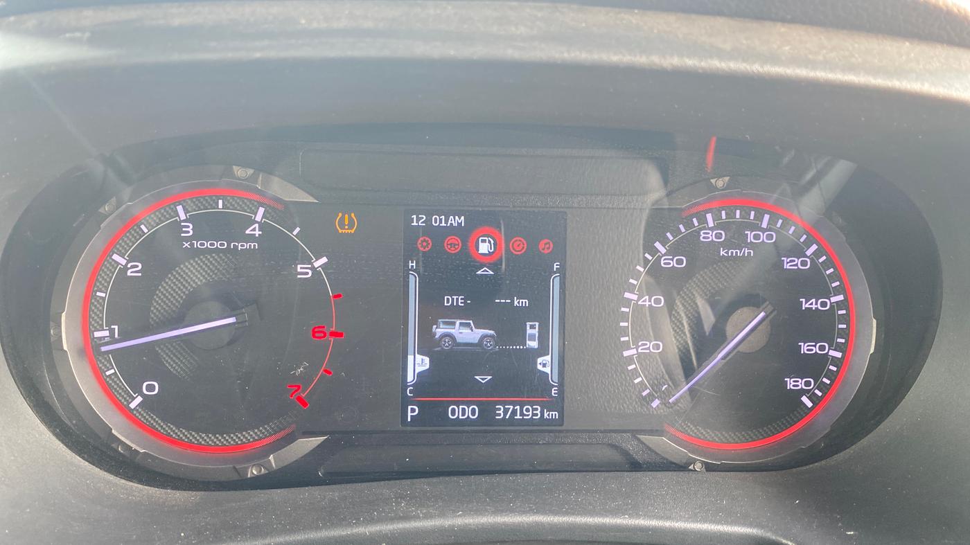 2023 Mahindra Thar LX P 2WD AT HT, Petrol, Automatic, 37,187 km, Odometer Image