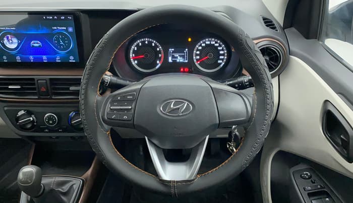 2022 Hyundai AURA S 1.2 CNG, CNG, Manual, 28,182 km, Steering Wheel Close Up