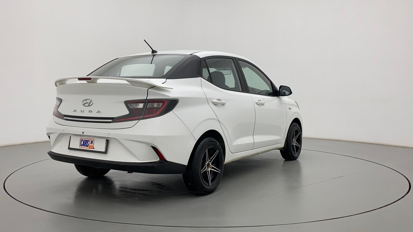 2022 Hyundai AURA S 1.2 CNG, CNG, Manual, 28,182 km, Right Back Diagonal