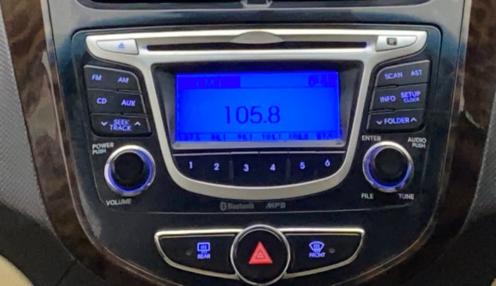 2014 Hyundai Verna FLUIDIC 1.6 VTVT SX AT, Petrol, Automatic, 1,07,887 km, Infotainment System