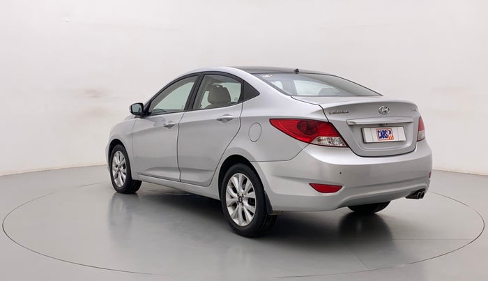 2014 Hyundai Verna FLUIDIC 1.6 VTVT SX AT, Petrol, Automatic, 1,07,887 km, Left Back Diagonal