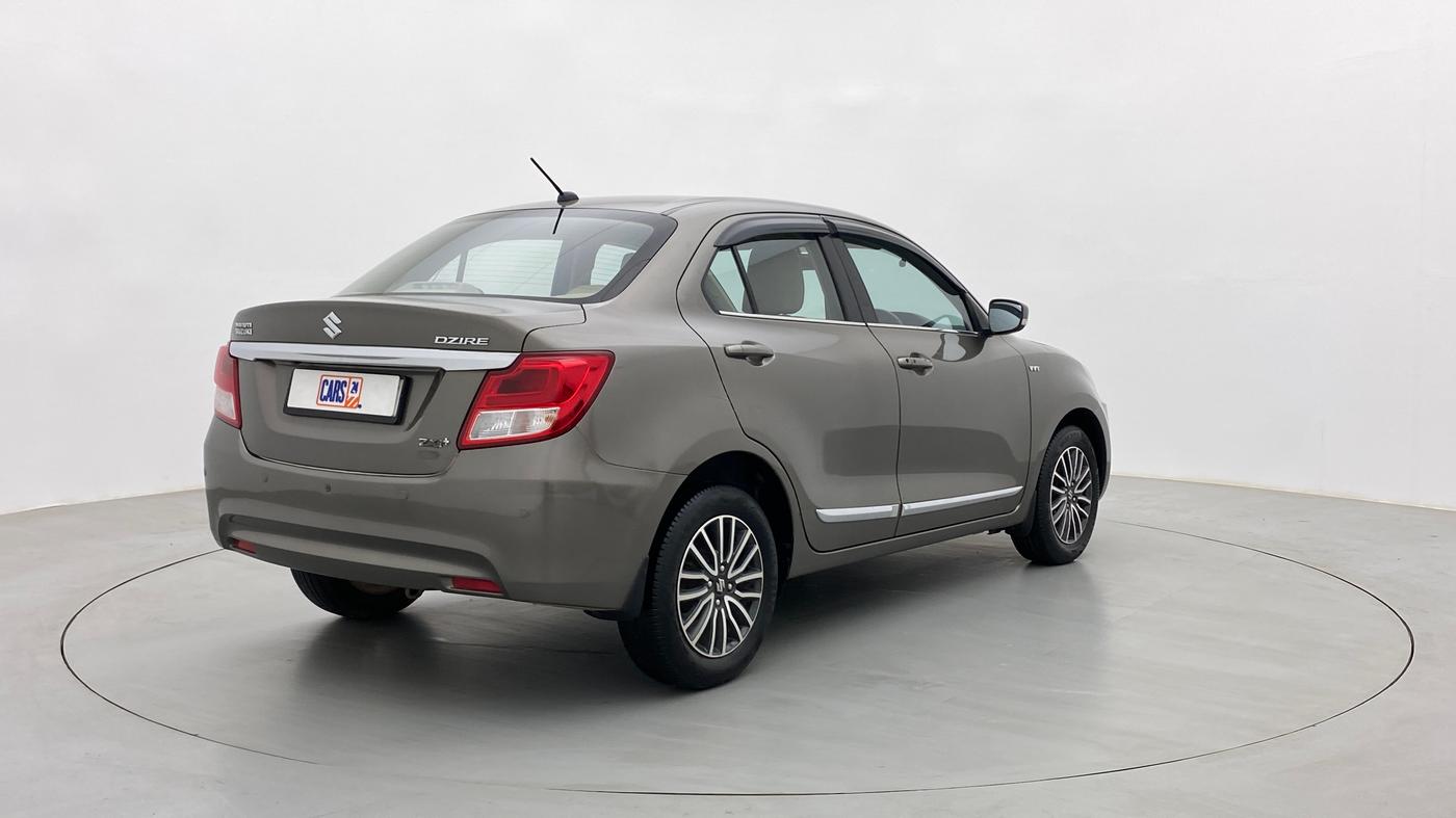 2017 Maruti Dzire ZXI Plus AMT, Petrol, Automatic, 90,768 km, Right Back Diagonal