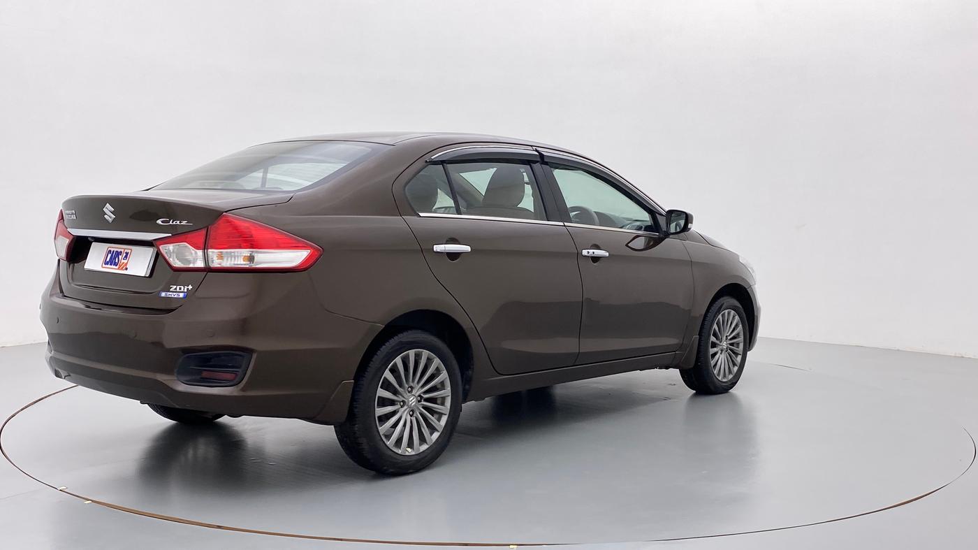 2015 Maruti Ciaz ZDI+ SHVS, Diesel, Manual, 57,600 km, Right Back Diagonal