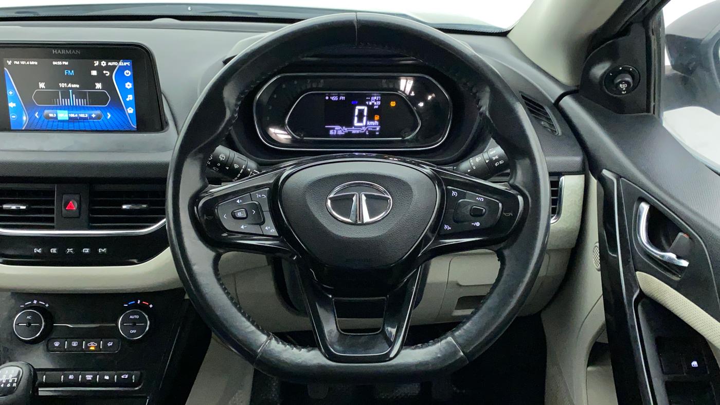 2021 Tata NEXON XZ PLUS (O) PETROL, Petrol, Manual, 16,468 km, Steering Wheel Close Up