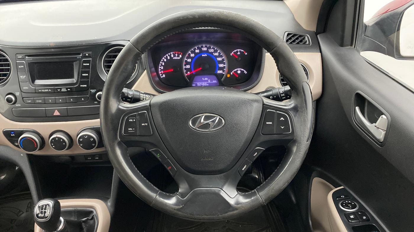 2013 Hyundai Grand i10 ASTA 1.2 KAPPA VTVT, Petrol, Manual, 92,568 km, Steering Wheel Close Up