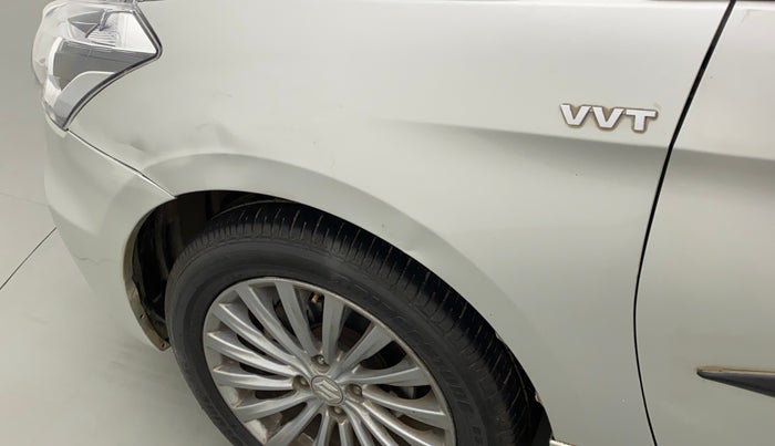 2015 Maruti Ciaz ZXI+, Petrol, Manual, 68,708 km, Left fender - Paint has minor damage