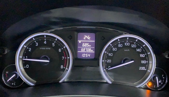 2015 Maruti Ciaz ZXI+, Petrol, Manual, 68,708 km, Odometer Image