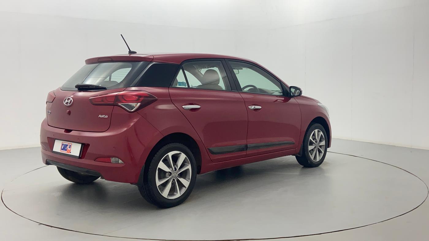 2017 Hyundai Elite i20 ASTA 1.2 (O), Petrol, Manual, 26,729 km, Right Back Diagonal (45- Degree) View