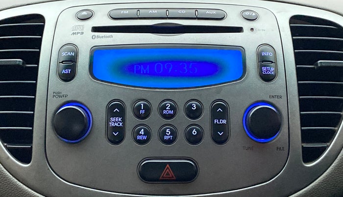 2011 Hyundai i10 SPORTZ 1.2, Petrol, Manual, 70,117 km, Infotainment System