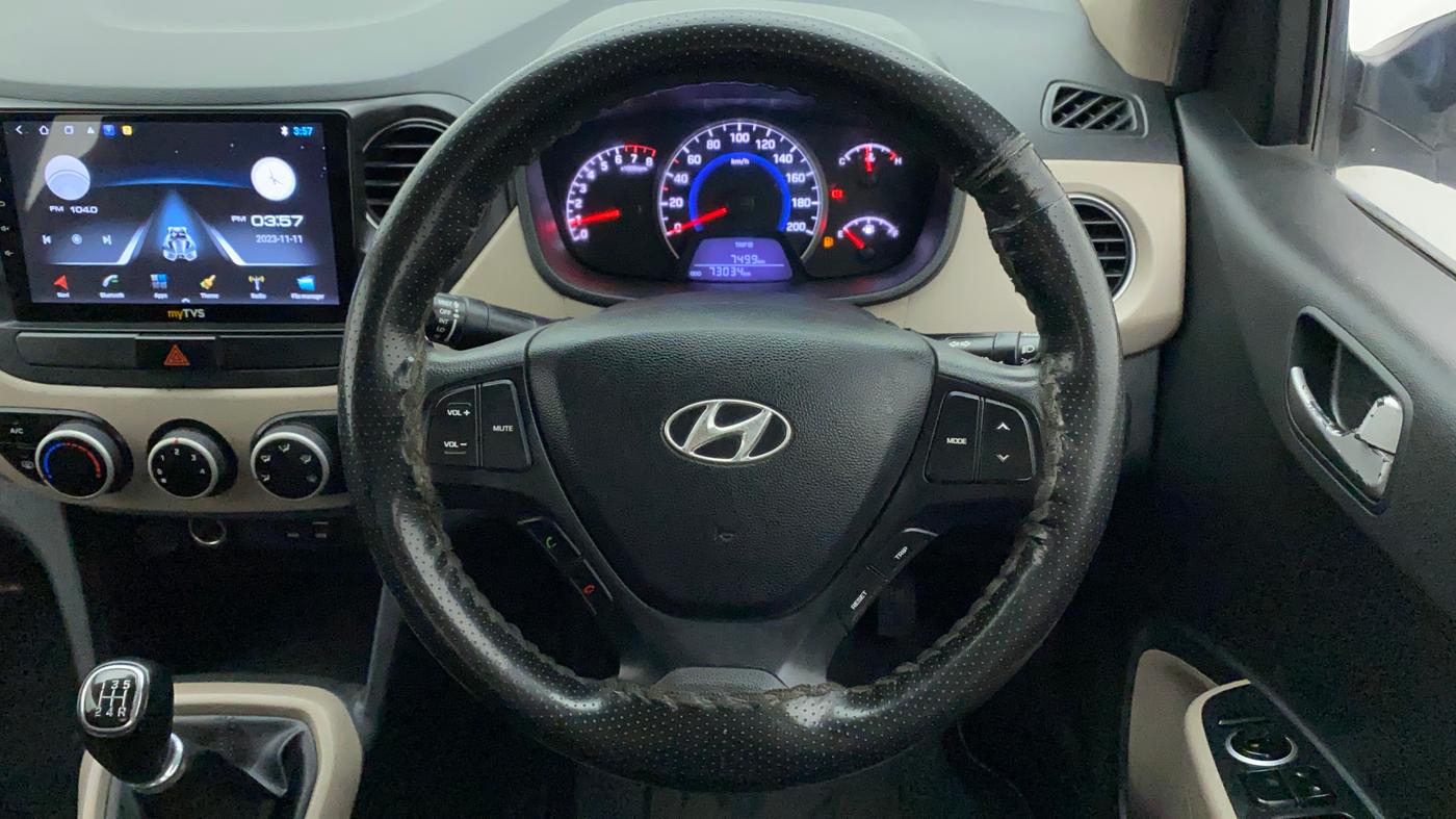 2015 Hyundai Grand i10 SPORTZ 1.2 KAPPA VTVT, CNG, Manual, 72,857 km, Steering Wheel Close Up