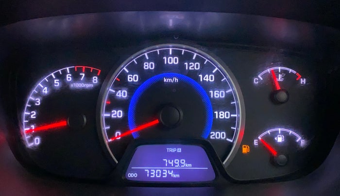 2015 Hyundai Grand i10 SPORTZ 1.2 KAPPA VTVT, CNG, Manual, 72,857 km, Odometer Image