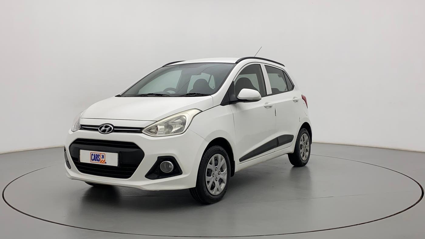 2015 Hyundai Grand i10 SPORTZ 1.2 KAPPA VTVT, CNG, Manual, 72,857 km, Left Front Diagonal