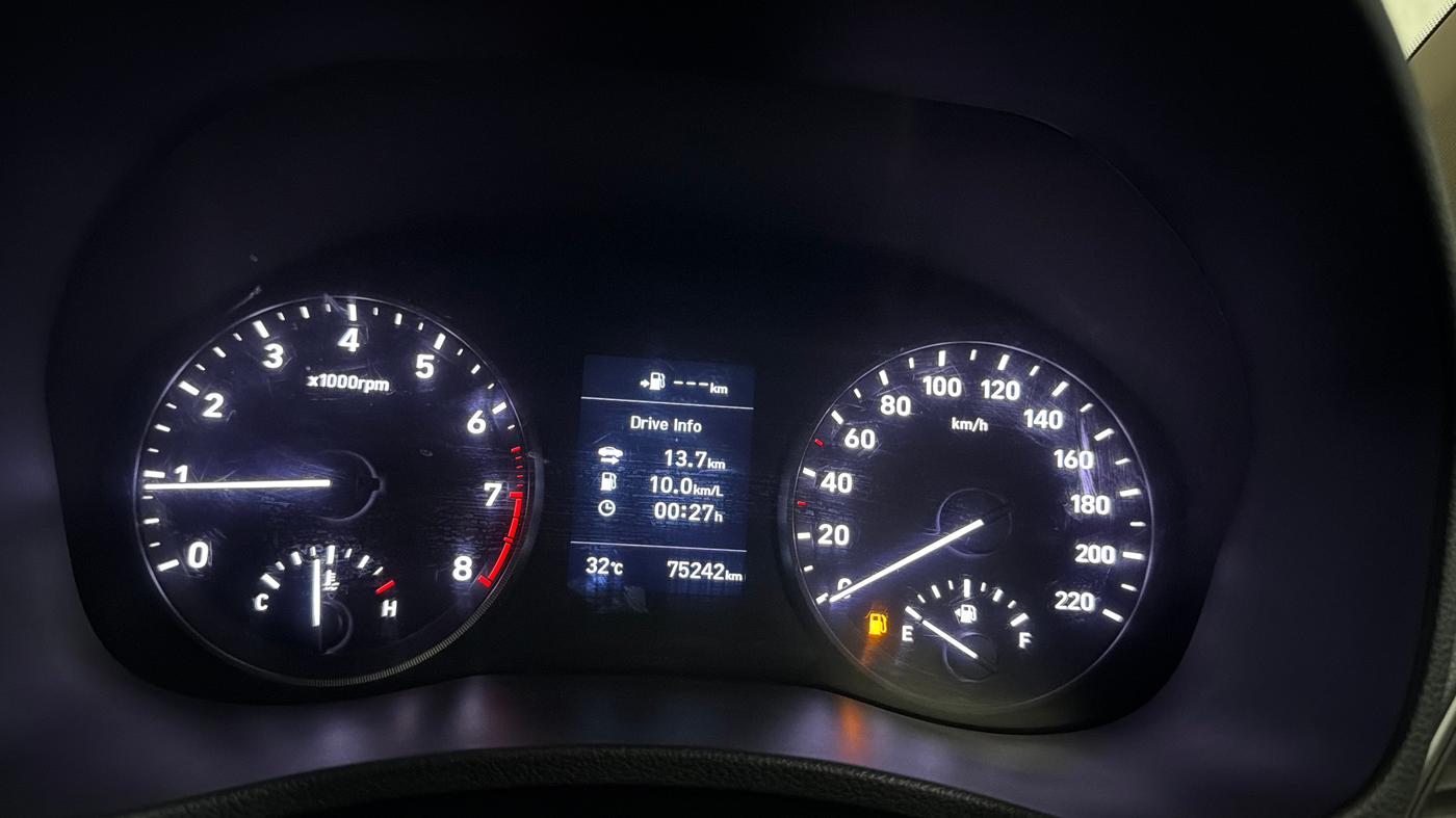 2019 Hyundai Verna 1.6 VTVT SX, CNG, Manual, 75,188 km, Odometer Image