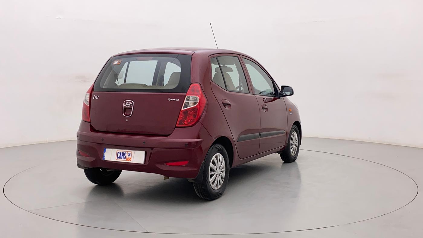 2014 Hyundai i10 SPORTZ 1.1, Petrol, Manual, 63,382 km, Right Back Diagonal