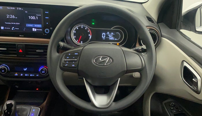 2022 Hyundai AURA SX PLUS 1.2 AMT, Petrol, Automatic, 20,883 km, Steering Wheel Close Up