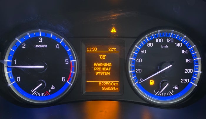 2017 Maruti S Cross ALPHA 1.3, Diesel, Manual, 95,850 km, Odometer Image
