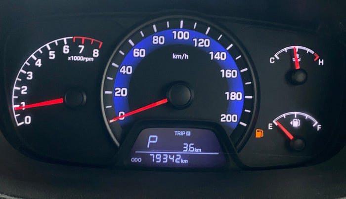 2015 Hyundai Xcent SX AT 1.2 (O), Petrol, Automatic, 79,338 km, Odometer Image