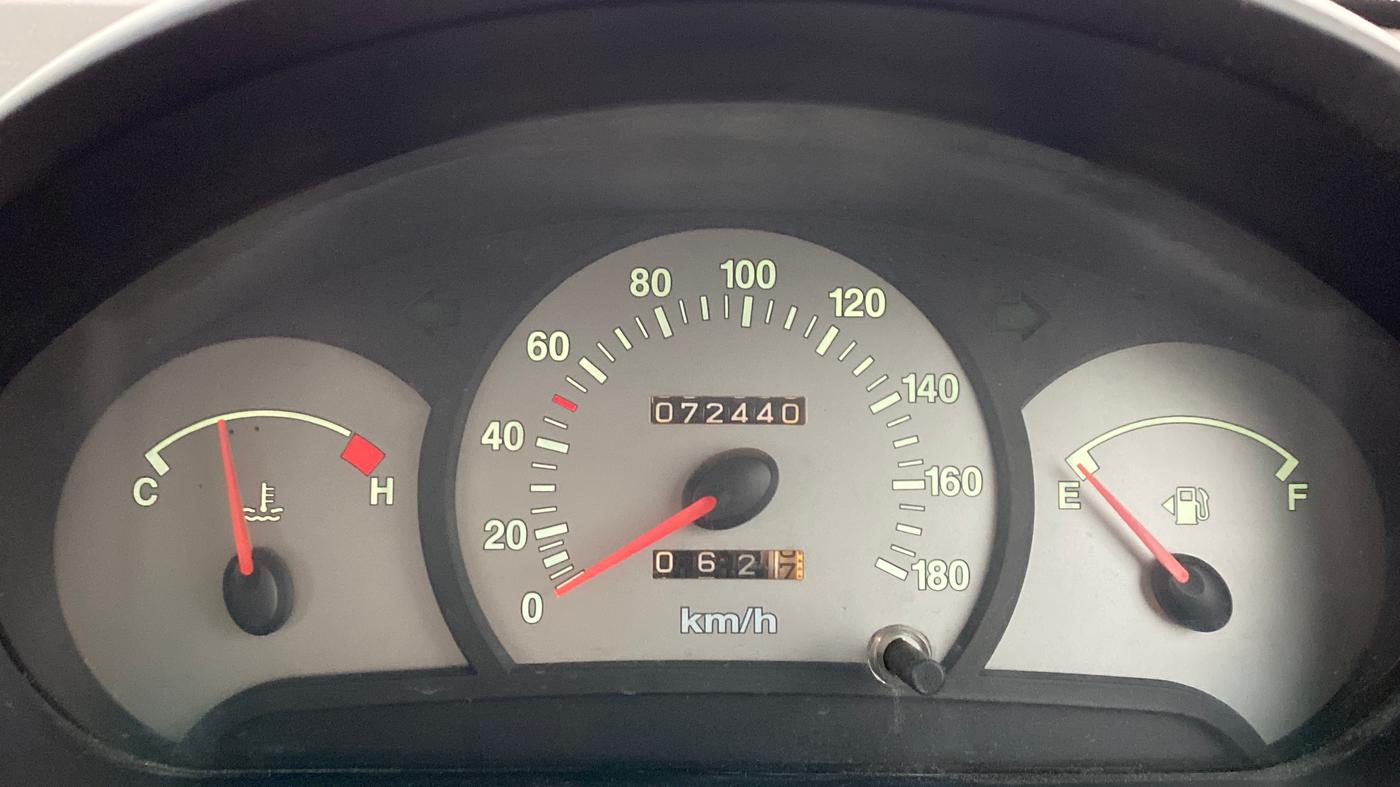 2013 Hyundai Santro Xing GL PLUS, Petrol, Manual, 72,677 km, Odometer Image