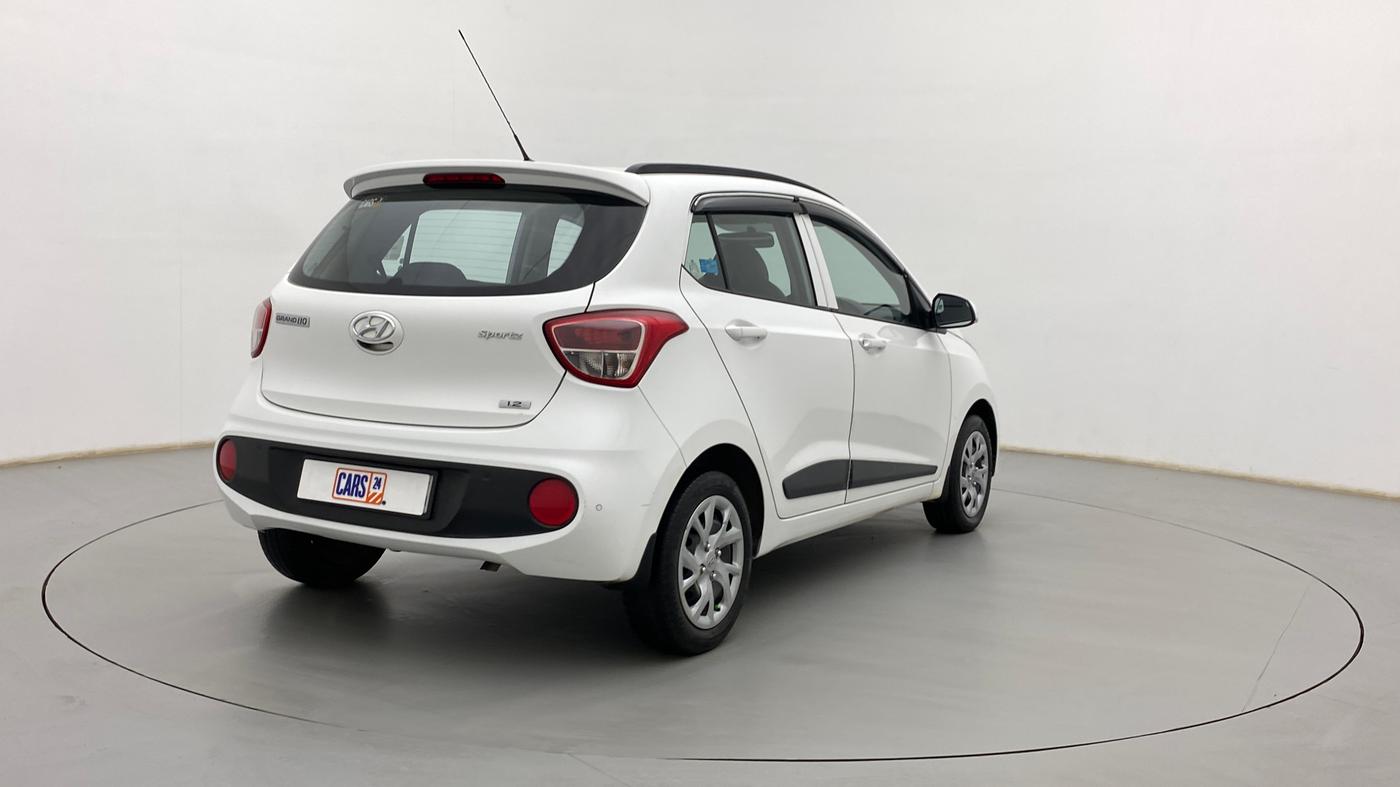 2019 Hyundai Grand i10 SPORTZ 1.2 KAPPA VTVT, Petrol, Manual, 49,973 km, Right Back Diagonal